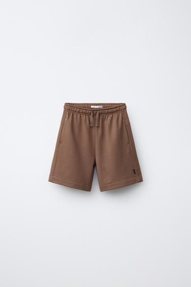PLAIN BERMUDA SHORTS - Light brown by Zara