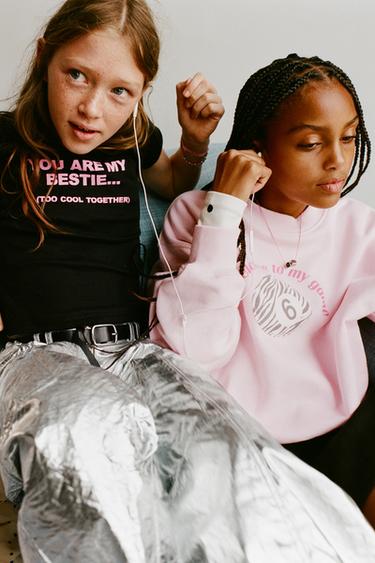 ZEBRA BILLIARD BALL PRINT SWEATSHIRT - Pink by Zara