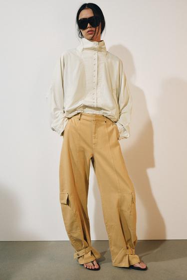 ZW COLLECTION NYLON JACKET - Ecru by Zara