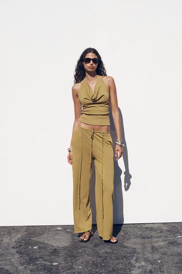 FADED HEAVY COTTON TROUSERS - Bronze by Zara - Image 0