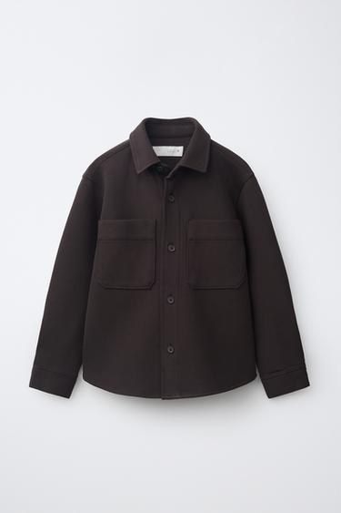 COMFORT OVERSHIRT WITH POCKETS - Chocolate by Zara