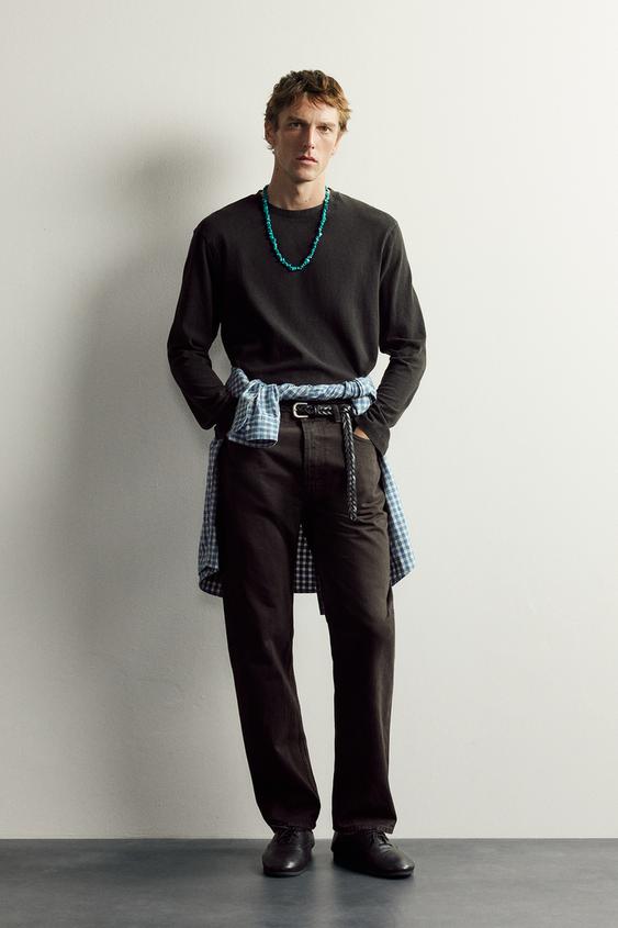 AARON LEVINE X ZARA LONG SLEEVE T-SHIRT - Black by Zara - Image 0