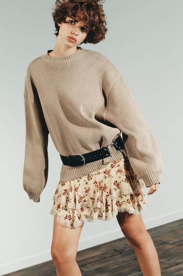 LEATHER RING BELT - Black by Zara