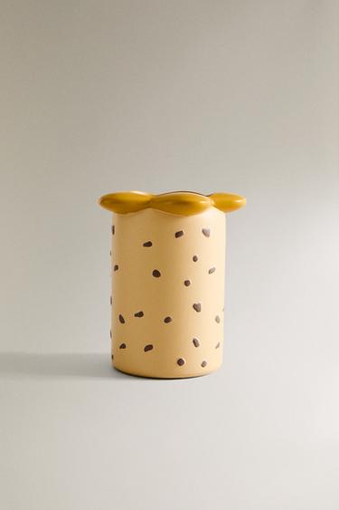 CHILDREN'S CHEETAH TOOTHBRUSH HOLDER - Light brown by Zara - Image 0