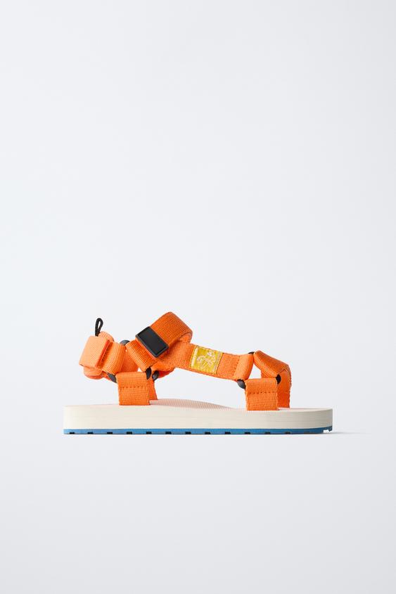 TECHNICAL SANDALS - Orange by Zara - Image 0