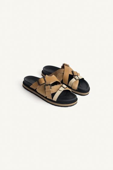 LTHR SNDLS - Beige by Zara
