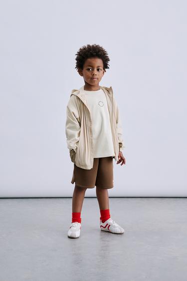 LIGHTWEIGHT COLOUR BLOCK WATER-REPELLENT RAINCOAT - Beige by Zara