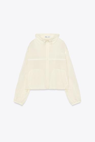 NYLON JACKET WITH HEART STOPPERS - Vanilla by Zara - Image 0