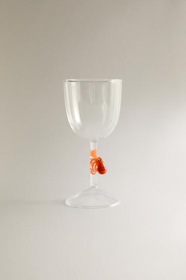 SEA ANIMAL BOROSILICATE GLASS - Orange by Zara