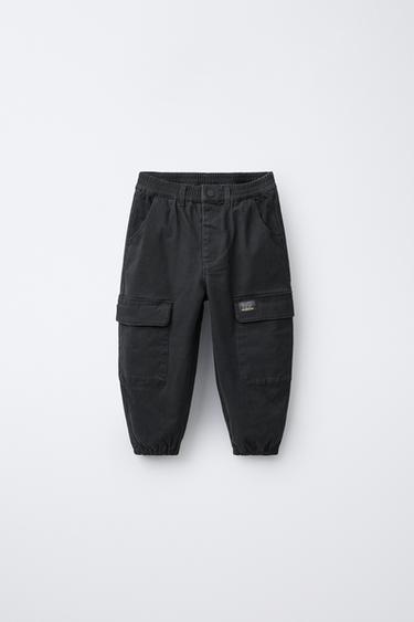 CARGO JOGGING TROUSERS - Dark anthracite by Zara