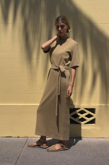 SPLIT SUEDE CAGE SANDALS - Sand Brown by Zara - Image 0