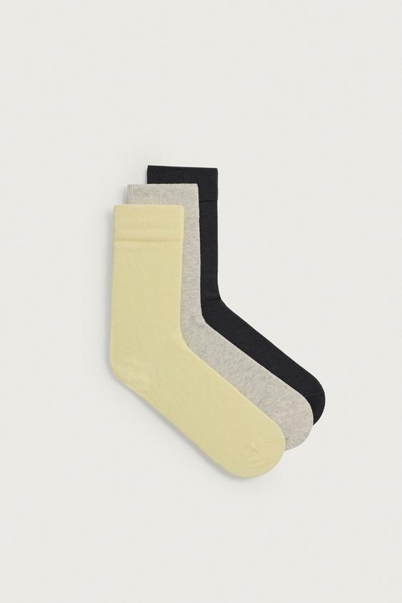3-PACK OF LIGHTWEIGHT TEXTURED SOCKS - various by Zara - Image 0
