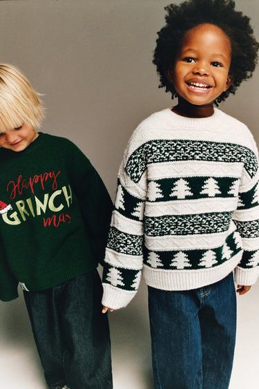 THE GRINCH ™ DR. SEUSS ENTERPRISES © KNIT JUMPER - Green by Zara