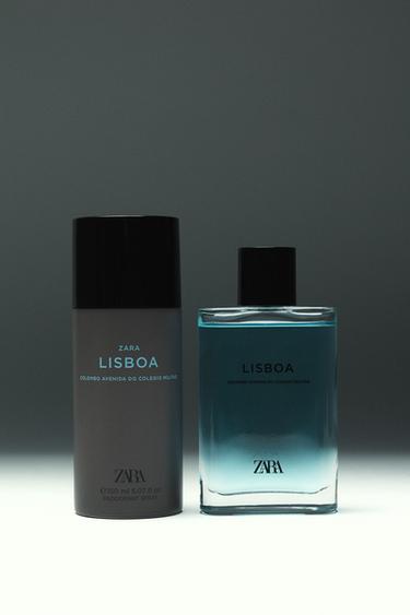 LISBOA EDT 90 ML (3.04 FL. OZ) + DEODORANT SPRAY EDC 150 ML (5.07 FL. OZ) - TINTED LEATHER by Zara