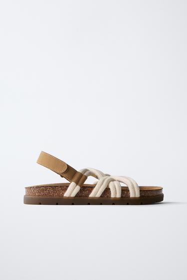 ROPE SANDALS - Brown by Zara