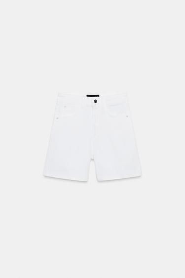 Z1975 MOM FIT SHORTS - White by Zara