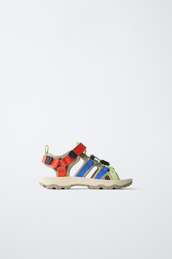 MULTICOLOURED TECHNICAL SANDALS - Multicoloured by Zara - Image 0