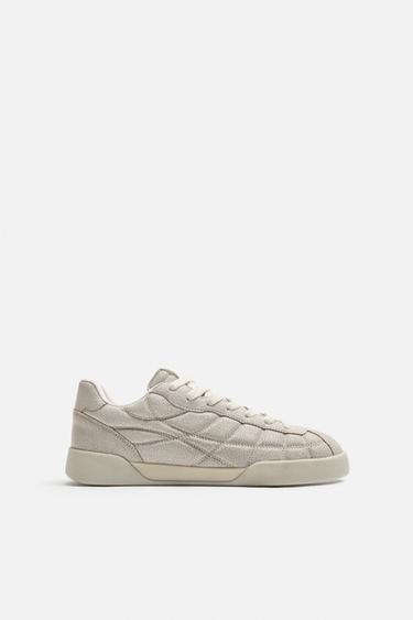 QUILTED TRAINERS - White by Zara