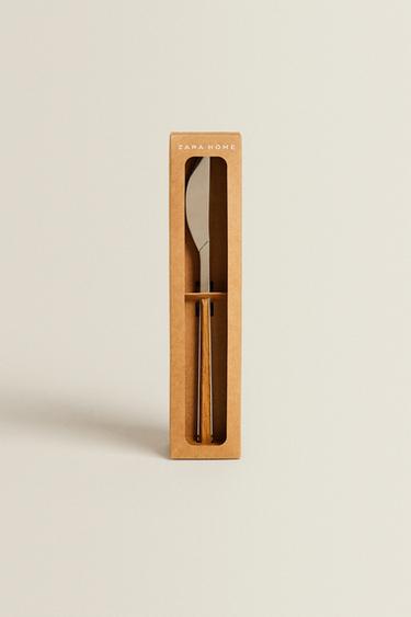 PACK OF KNIVES WITH WOOD-EFFECT HANDLES (PACK OF 4) - Brown by Zara - Image 0