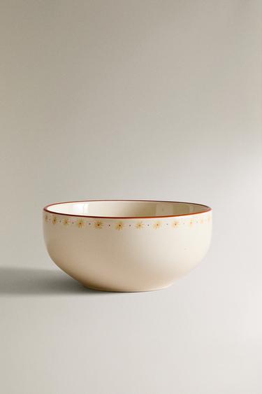 CHILDREN'S CERAMIC LANTERN BOWL - Cream by Zara - Image 0