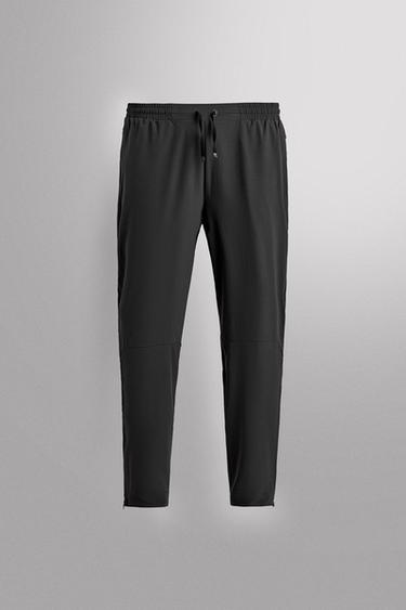 COLOUR BLOCK TECHNICAL TROUSERS - Anthracite grey by Zara