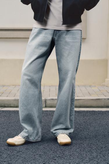 LOOSE FIT JEANS - Mid-blue by Zara
