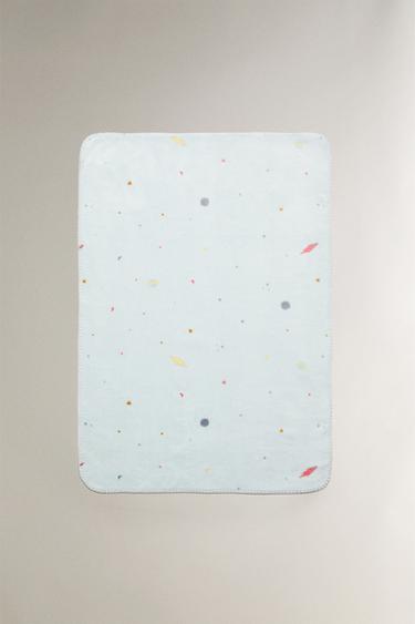 CHILDREN’S FLEECE SPACE BLANKET - Multicoloured by Zara