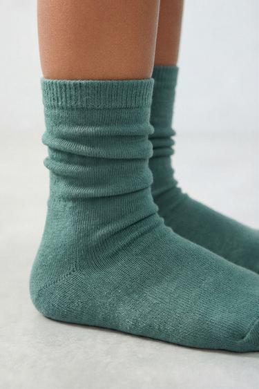 FIVE-PACK OF PLAIN LONG SOCKS - Multicoloured by Zara