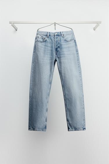 STRAIGHT-LEG JEANS - Blue by Zara
