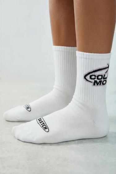 2-PACK OF LONG PRINTED SOCKS - White by Zara