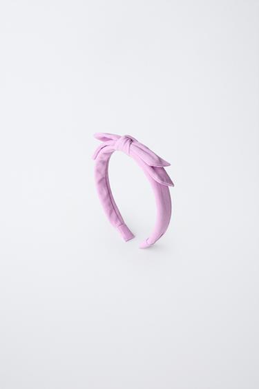 PLAIN BOW HEADBAND - Lilac by Zara