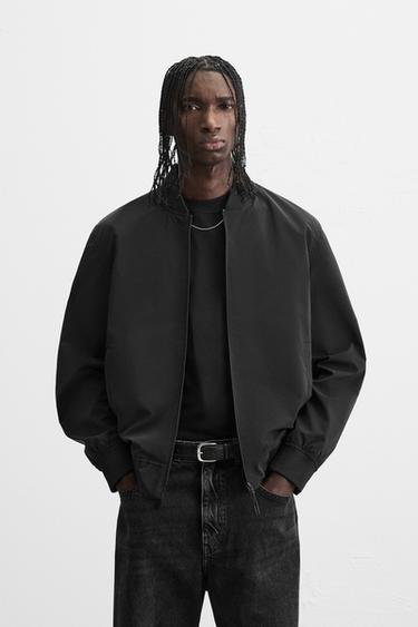 LIGHTWEIGHT BOMBER JACKET - Black by Zara