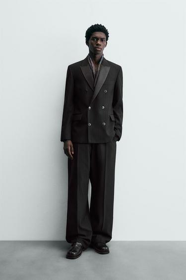 LIMITED EDITION DOUBLE-BREASTED SUIT BLAZER - Black by Zara