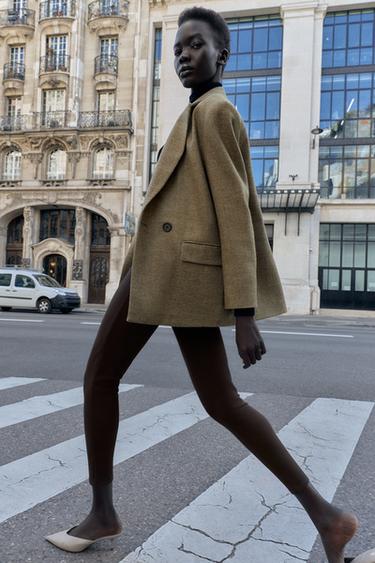 BODY SHAPING LEGGINGS - Dark brown by Zara