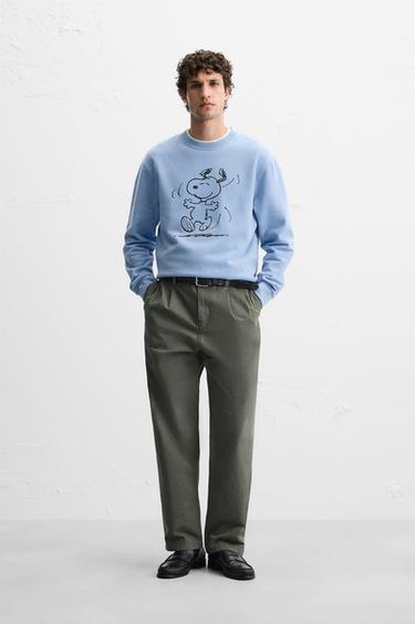 WASHED SNOOPY™ SWEATSHIRT - Faded blue by Zara - Image 0