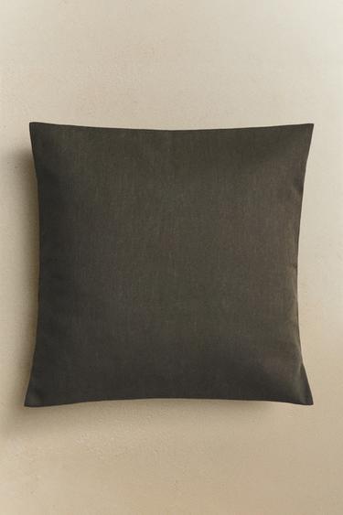 PLAIN CUSHION COVER - Khaki by Zara