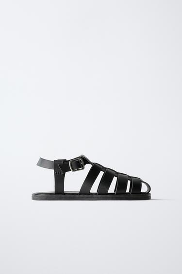 BUCKLE CAGE SANDALS - Black by Zara