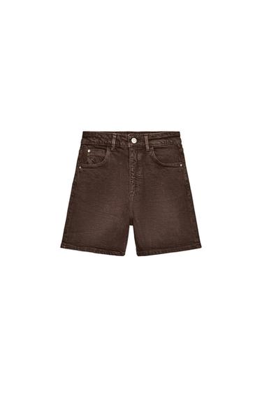 Z1975 MOM FIT SHORTS - Brown by Zara