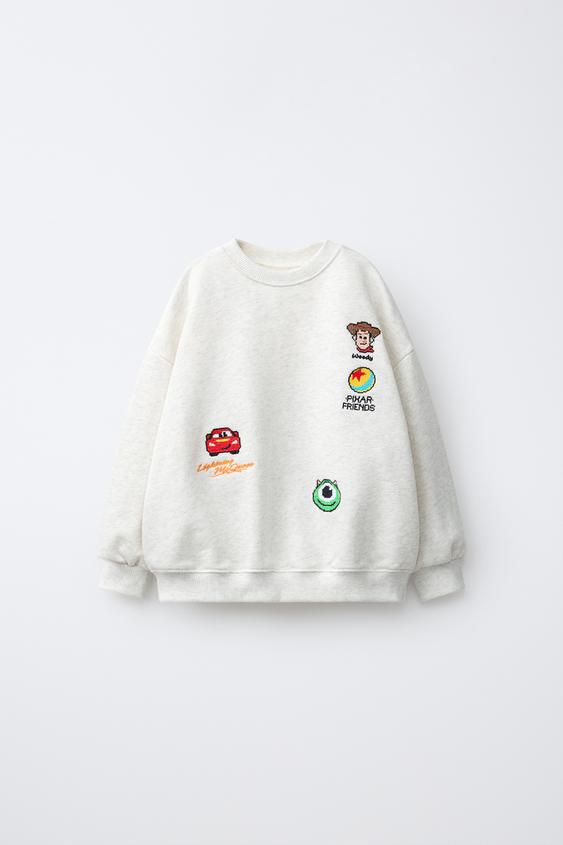 EMBROIDERED © DISNEY PIXAR SWEATSHIRT - Grey marl by Zara - Image 0