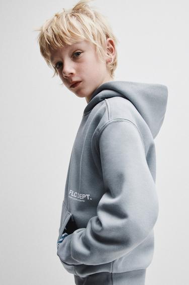 BASIC HOODIE - Pearl grey by Zara