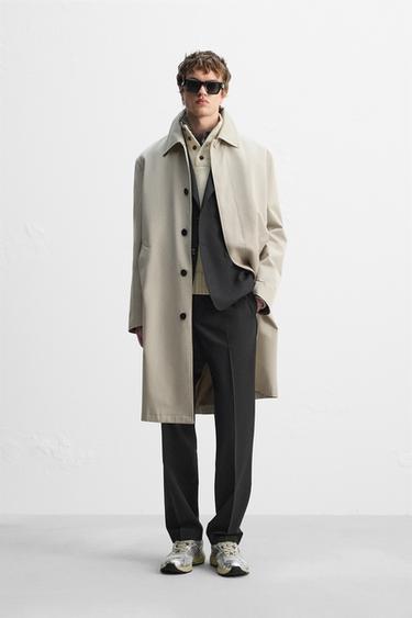 RELAXED-FIT MANTECO TRENCH COAT - Beige by Zara - Image 0