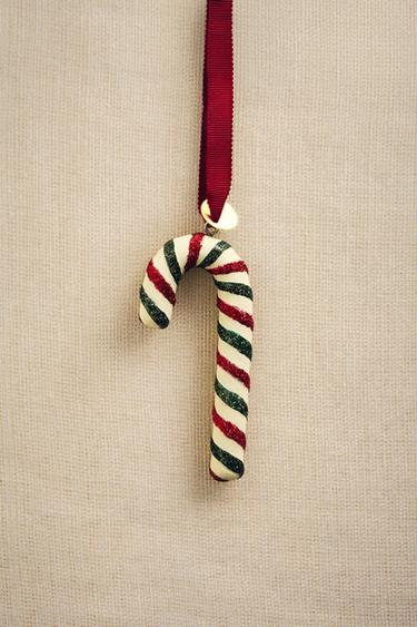 SPARKLY CANDY CANE CHRISTMAS TREE DECORATION - Multicoloured by Zara