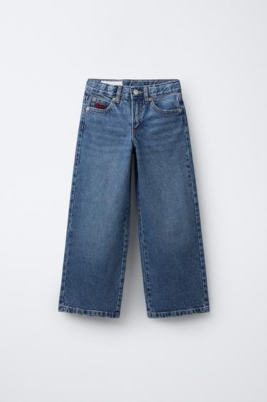 HELLO KITTY © SANRIO STRAIGHT JEANS - Blue by Zara