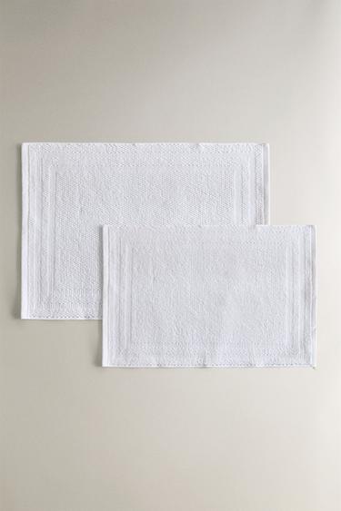 COTTON BATH MAT - White by Zara