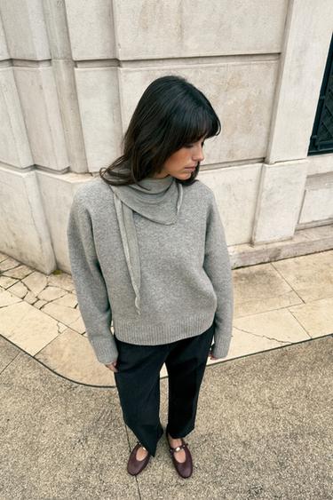 SOFT LEATHER BALLET FLATS - Burgundy Red by Zara