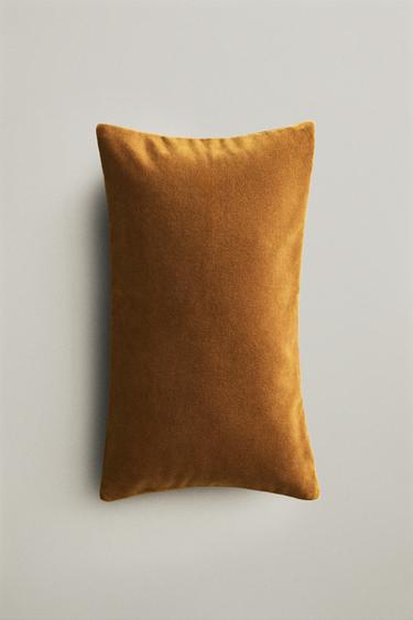 VELVET CUSHION COVER - Mustard by Zara