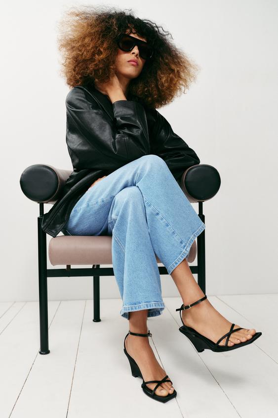 WEDGE SANDALS - Black by Zara - Image 0