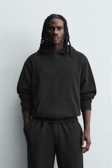 BASIC HOODIE - Black by Zara