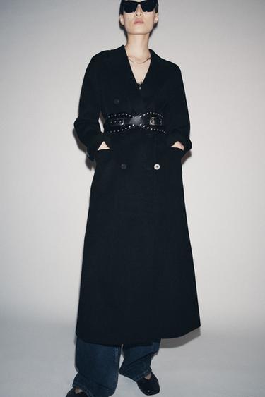 WOOL BLEND COAT ZW COLLECTION LIMITED EDITION - Black by Zara