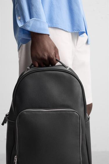 TEXTURE BACKPACK - Black by Zara - Image 0
